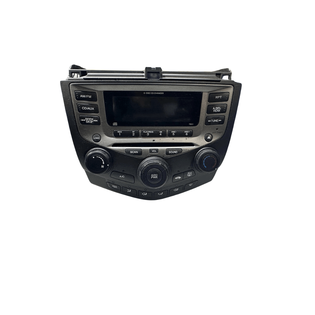 Used OEM 2003-2007 Honda Accord Radio CD Player with Manual Climate Control OEM