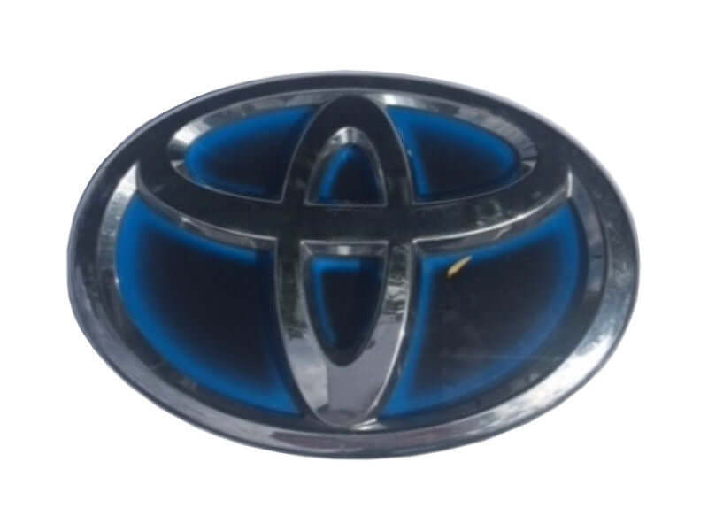 Used OEM 2012-2017 Toyota Prius C Rear Badge Emblem Blue Chrome OEM