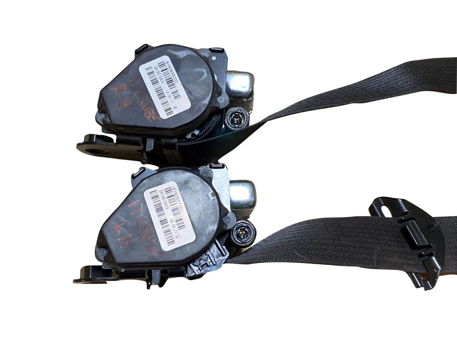 Used OEM 2011-2015 Chevrolet Cruze Front Seat Belt Retractor Set OEM