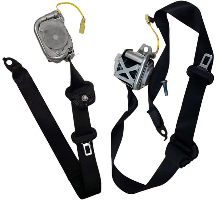 Used OEM 2011-2017 Jeep Wrangler Front Seat Belt Retractor Assembly Pair Black OEM