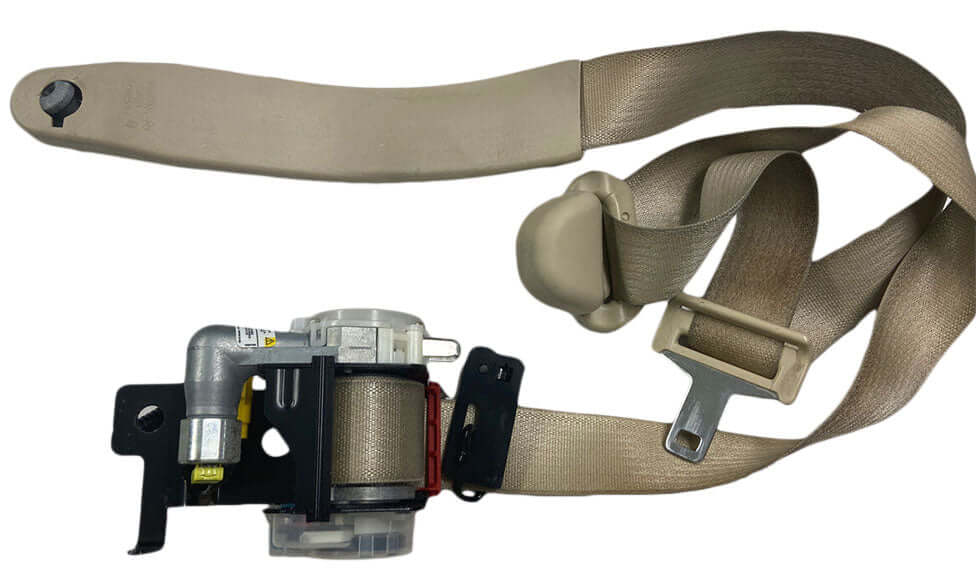 Used OEM 2005-2008 Lincoln Town Car Front Seat Belt Retractor Set Tan OEM