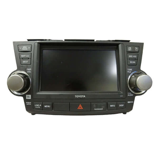 Used OEM 2008-2010 Toyota Highlander GPS Navigation System E7017 JBL OEM