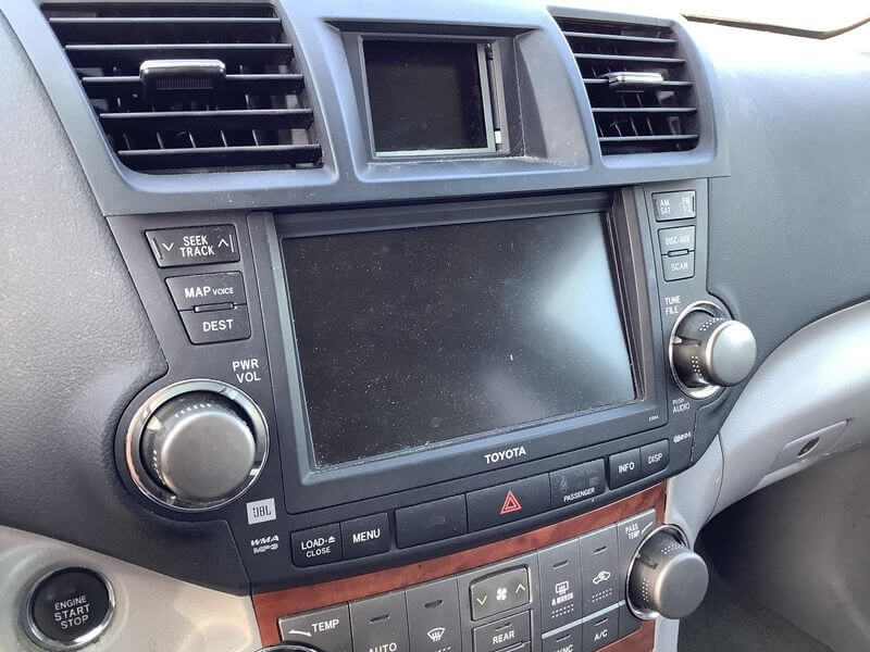 Used OEM 2008-2010 Toyota Highlander GPS Navigation System E7017 JBL OEM