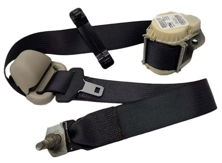 Used OEM 2009-2012 Dodge Ram 1500 Quad Cab Left Rear Seat Belt Retractor Black OEM