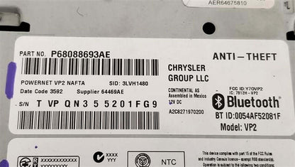 Used OEM 2013-2016 Dodge Ram Uconnect Multi Media Radio VP2 RA2 OEM