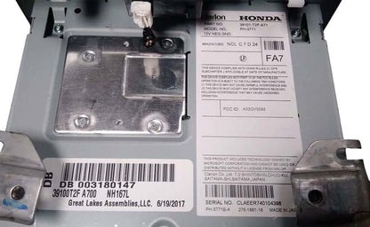 Used OEM 2016-2017 Honda Accord Touch Screen CD Radio Bluetooth Display OEM