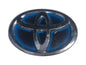 Used OEM 2012-2017 Toyota Prius C Rear Badge Emblem Blue Chrome OEM