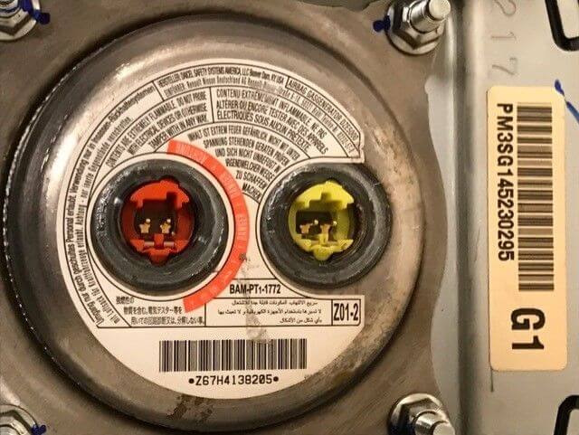 Used OEM 2013-2016 Nissan Sentra Driver Steering Wheel Airbag Black OEM