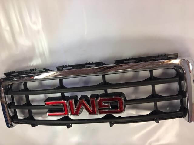 Used OEM 2007-2013 GMC Sierra 1500 Upper Front Grille Chrome OEM