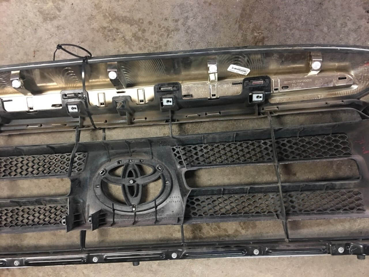 Used OEM 2009-2013 Toyota Tundra SR5 Upper Grille Chrome Black OEM